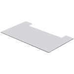 Nordpeis Cannes gulvplate i klart herdet glass bilde – elegant gjennomsiktig glass ildstedplate med moderne avrundet design for trygg og stilfull gulvbeskyttelse under Nordpeis Cannes vedovn hos Peisbutikken.no