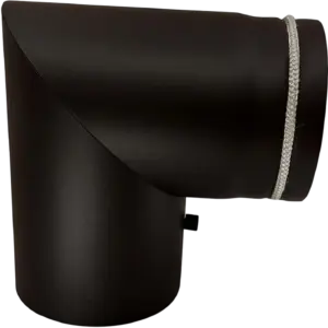 Peisrør 180mm 90 grader vinklert med luke