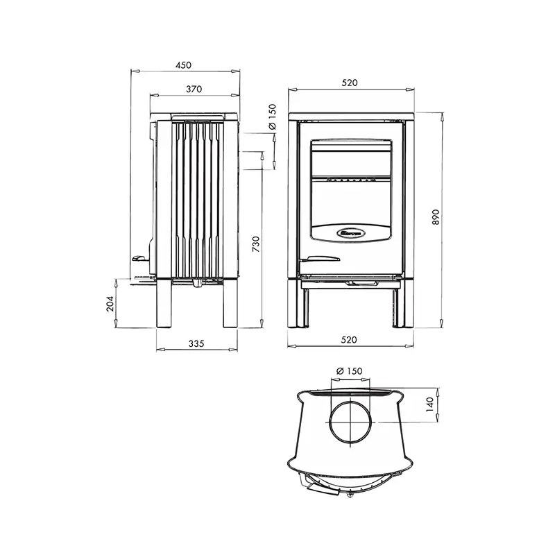Dovre Cinderella L Tegning – Teknisk Tegning | Peisbutikken.no Dovre Cinderella L teknisk tegning – dimensjoner og visninger for Dovre Cinderella L vedovn hos Peisbutikken.no