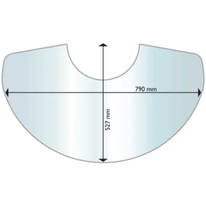 Aduro 22 gulvplate i klart glass