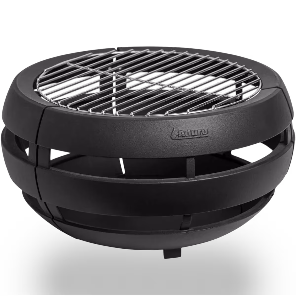 Aduro Fire Ball sort ildfat i støpejern med grillrist