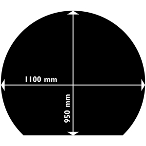 Aduro Rund gulvplate i stål med kant image