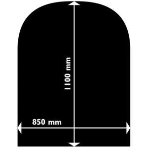 Aduro halvrund gulvplate i stål image