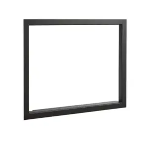 Dovre Zen 100/102 dyp ramme – sort dyp ramme / forlengelsesramme tilbehør til peisinnsats hos Peisbutikken.no