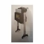 Dovre Zen 100/102 benforlenger og veggankersett – sort beinforlenger med veggankerbraketter for hevet montering hos Peisbutikken.no