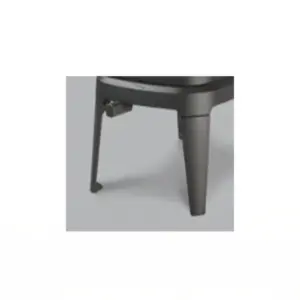 Dovre Saga 101/107 ben originalt (1 ben) – enkelt sort støpejerns erstatningsben for hevet ovnsmontering hos Peisbutikken.no