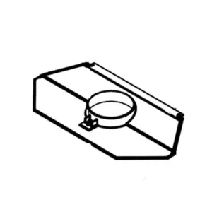 Dovre Phoenix dekkplate – sort dekkplate / blindplate til ovnstopp eller bakre røykuttak hos Peisbutikken.no