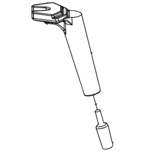 Dovre komplett ben sort 4-pakk – sett med 4 sorte justerbare ovnsbein med monteringssett hos Peisbutikken.no