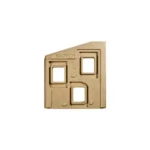 Dovre Saga 107 brennplate høyre – beige vermikulitt høyre side reservedel til ovn hos Peisbutikken.no