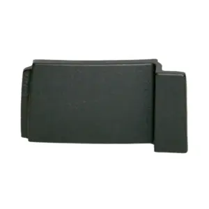 Dovre Sense 300-403 kubbestopper høyre – sort buet vedhylle tilbehør for høyre vedlagring hos Peisbutikken.no