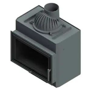 Rüegg SOE 69×42 er en kompakt og høyeffektiv peisinnsats med stor, rammeløs glassdør, utviklet for varmelagrende murverk og perfekt tilpasset moderne lavenergiboliger