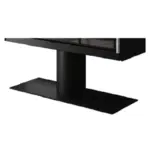 Justus Pidestall for Dias XL pidestall tilbehør til peis, som viser svart metallbase for å heve vedfryt peisovn med stabil støtte.