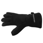 Oranier-hanske i sort med forlenget mansjett, laget for beskyttelse mot varme ved håndtering av peis og ovn