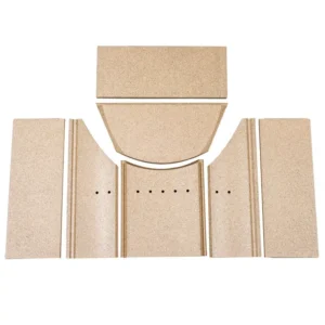 Jydepejsen Athene/Avanti/Cosmo vermikulittsett inkl. røykfordelerplate – komplett innvendig foringssett til ovner hos Peisbutikken.no