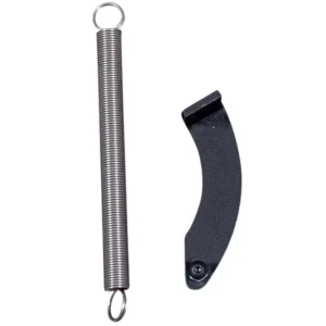 Erstatningsfjeder med klips til Jydepejsen Avanti, Hera og Troja – reservedel for dør- eller låsmekanisme i peisovner hos Peisbutikken.no