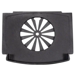 Jydepejsen Bella/Senza støpejernsbase – sort oval bunnplate med ventilasjon til ovn hos Peisbutikken.no