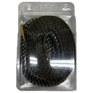 Jydepejsen Cozy Classic pakningssett til dør og glass Ø12 mm – selvklebende tau pakning til ovn hos Peisbutikken.no