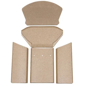 Jydepejsen Elegance Junior vermikulittsett inkl. røykfordelerplate – komplett innvendig foringssett til Elegance Junior ovn hos Peisbutikken.no