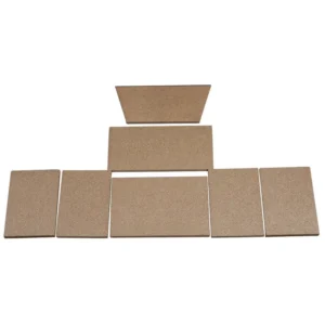 Jydepejsen Euro 3 vermikulittsett inkl. røykfordelerplate – komplett innvendig foringssett til Euro 3 ovn hos Peisbutikken.no