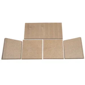 Jydepejsen Euro 4-14 vermikulittsett inkl. røykfordelerplate – komplett innvendig foringssett til Euro ovner hos Peisbutikken.no