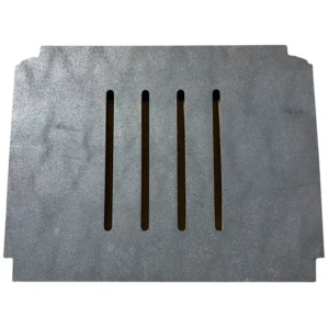 Jydepejsen Focus støpejernsbase – grå bunnplate med ventilasjonsslisser til ovn hos Peisbutikken.no