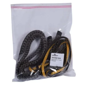 Jydepejsen Mosaik pakningssett til dør og glass 20x7 – komplett tetningssett med tau og lim hos Peisbutikken.no