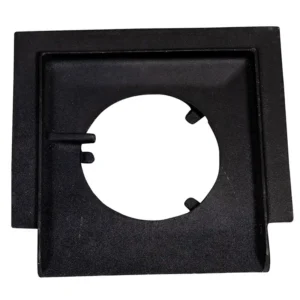 Jydepejsen Mosaik støpejernsbase – holdbar svart bunnplate for ovnstøtte hos Peisbutikken.no