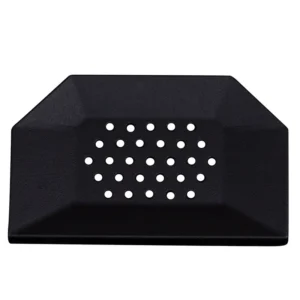 Jydepejsen Natura bundrist – sort støpejerns bunnrist med ventilasjonshull til ovn hos Peisbutikken.no