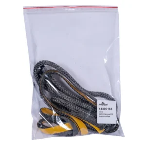 Jydepejsen Nord pakningssett til dør og glass – komplett tetningssett med tau og lim hos Peisbutikken.no