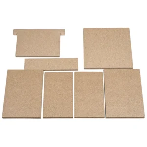 Jydepejsen Opus-line vermikulittsett inkl. røykfordelerplate – komplett innvendig foringssett til Opus-line ovn hos Peisbutikken.no