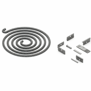 Quadro S 31A glasspakning sett – tetningssnor med festeklips til ovnsdør